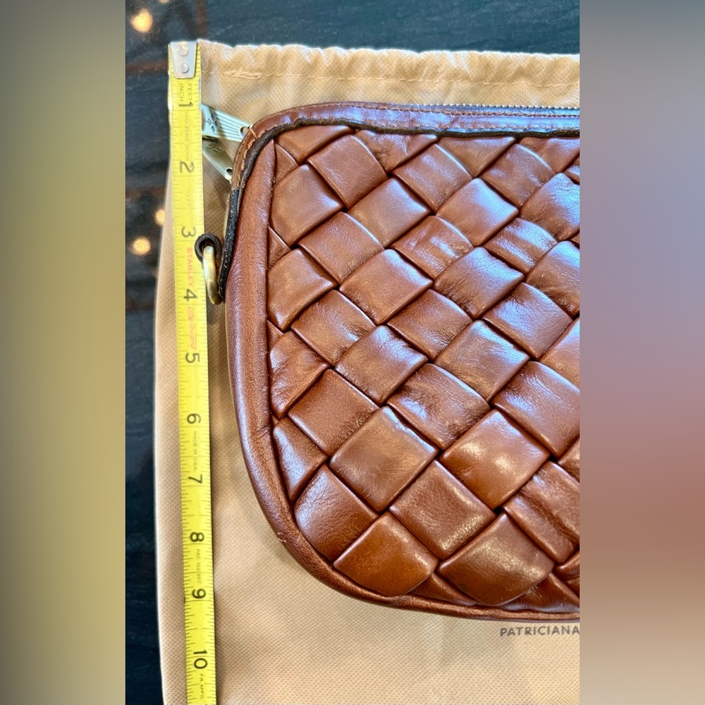 Patricia Nash Woven Brown Leather Crossbody Bag - Picture 9 of 11